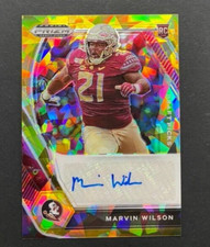 2021 Panini Prizm Draft - Marvin Wilson #DPA-MWI Florida St RC Cracked Ice AUTO