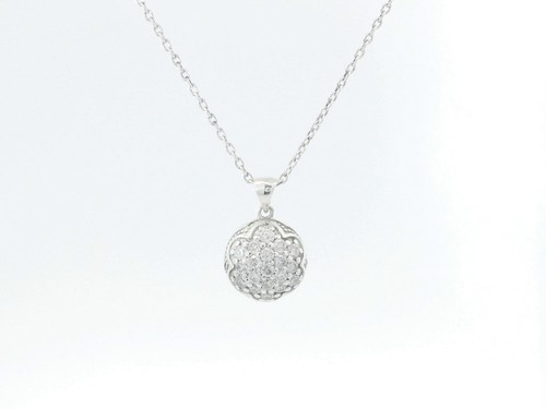 Tacori Silver & Diamond Pendant Necklace