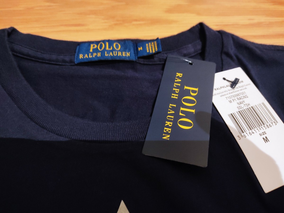 Polo Ralph Lauren Stadium P1-Racing T-Shirt NWT sz.M Crest Polo Ralph Lauren Stadium P1-Racing T-Shirt NWT sz.M Crest