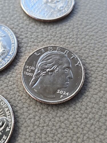 š„Doubled Chin Errorš„NEW BU 2024 Pš„DDR Zitkala-Saš„US Quarterš„From MINT BAG - Picture 4 of 5