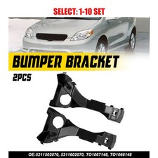 Pair Bumper Bracket For 2003-2008 Toyota Matrix Front Leftright To1067148 2-20x