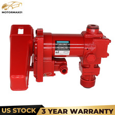 12V 15GPM Heavy Duty Rotary Vane Fuel Transfer Pump Cast Iron High Flow DC