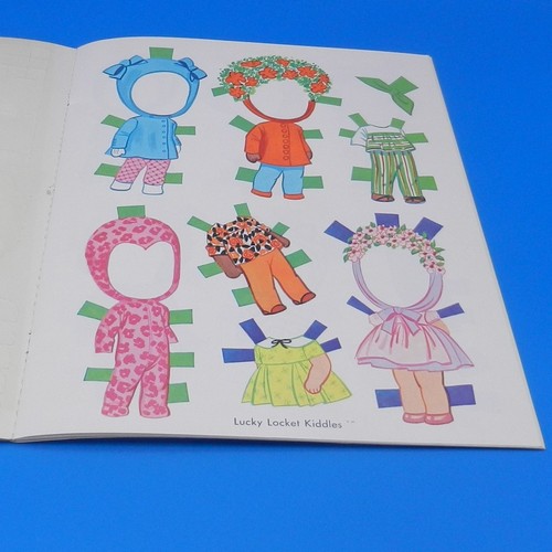 Vintage Liddle Kiddles PAPER DOLLS LOCKETS Book Whitman Mattel 1967 *WOW UNCUT* - Picture 6 of 12