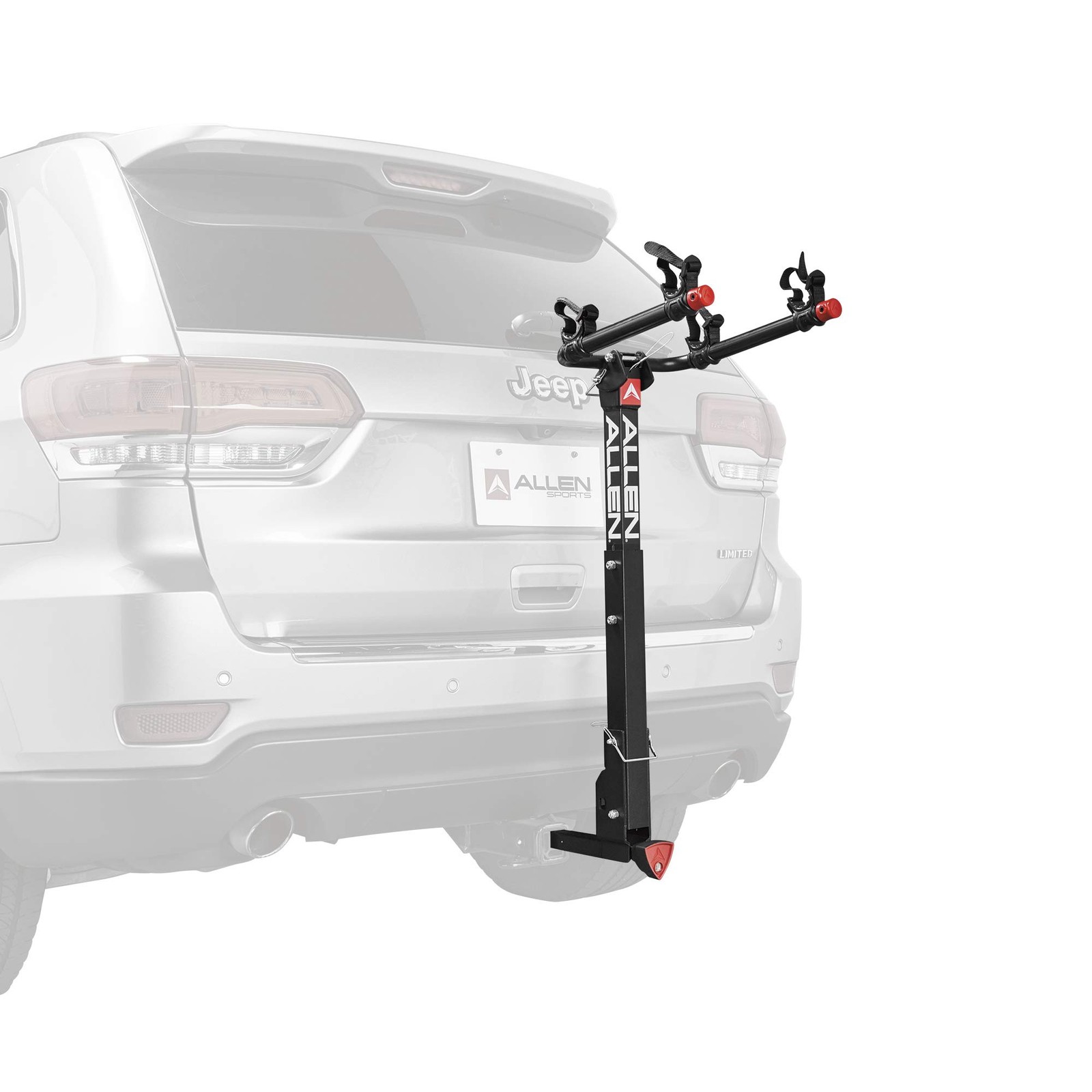Heavy-Duty 2-Bike Hitch Rack for 2-Inch & 1.25-Inch Receivers with Locking Quick Release