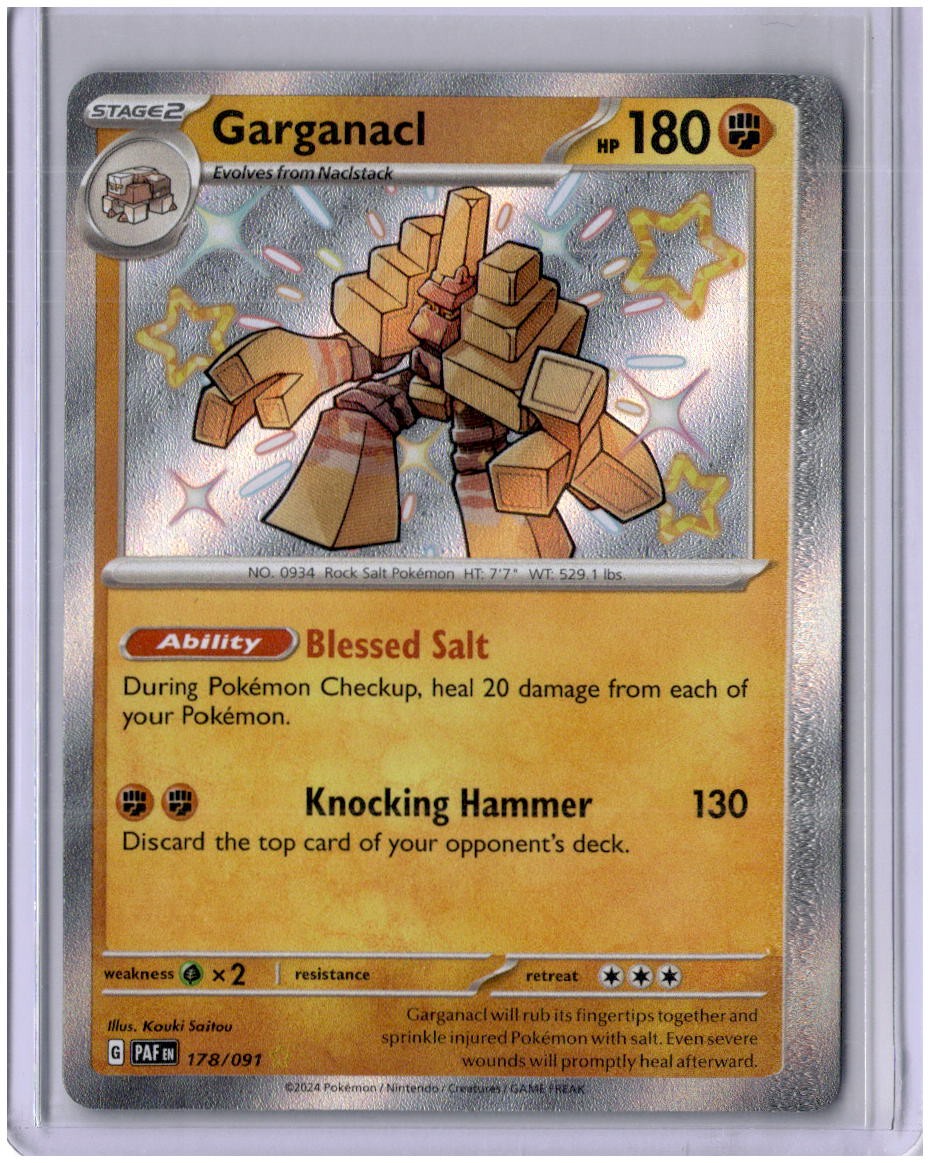 SV: Paldean Fates #178/091 Garganacl Holo