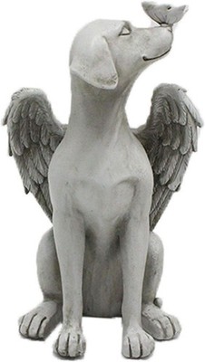 Angel Wing Dog Memorial Stone,Dog Memorial Gifts for Loss of Dog,8 Inch Resin...