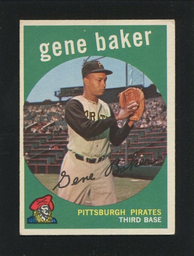 Gene Baker [White Back] #238 1959 Topps card