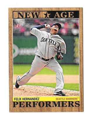 2011 Topps Heritage New Age Performers - SEATTLE MARINERS NAP14 Felix Hernandez