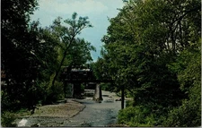 Arcade and Attica Railroad Train Crossing Cattaraugus Creek NY Postcard