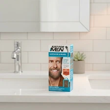 Fast-Acting Beard Dye - Medium Brown with Aloe & Coconut Oil for Healthy Hair