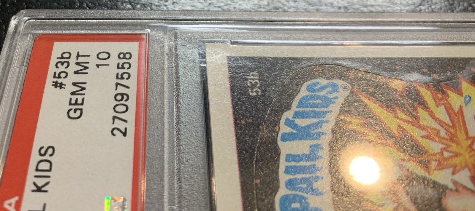1985 Garbage Pail Kids OS2 Live Mike 53b PSA 10 GEM MINT-RARE GLOSSY CARD!! TWT view 7