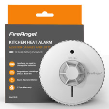FireAngel Battery Heat Alarm, Battery Smoke Alarm, Battery Carbon Monoxide Alarm