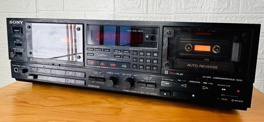Double Platine Cassette Sony TC-WR570 - Pour Pièces Détachées (Ne Fonctionne Pas)