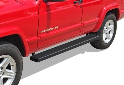 iBoard Running Boards 5 inches Matte Black Fit 84-00 Jeep Cherokee 4-Door