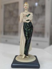 Vittorio Tessaro Lady Women Figurine Height 12.6inch Made In Italy Auth
