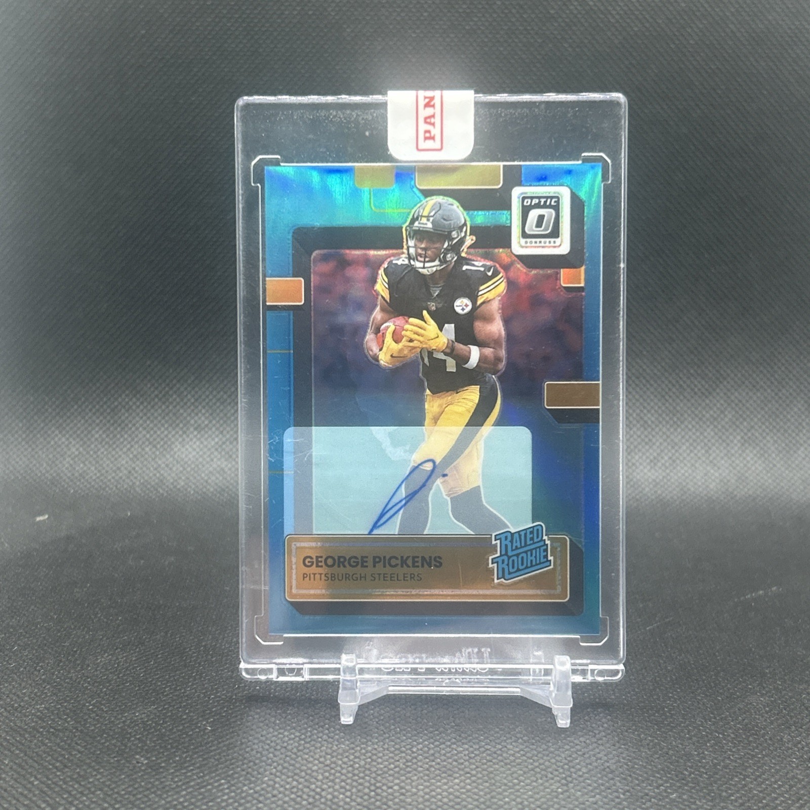 2022 Panini Donruss Optic Rated Rookie George Pickens Blue Prizm Autographs /99