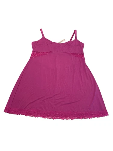 UNDERCOVER Abito slip a cuore Victorias Secret modal con orlo in pizzo XL NUOVO CON ETICHETTE