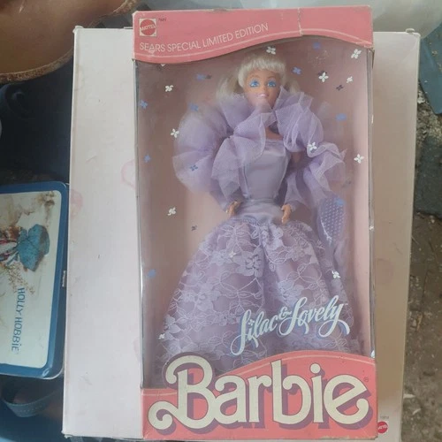 Vintage Barbie Doll Lilac Lovely Lace Sears 1987 Mattel NRFB 7669 Blonde Edition