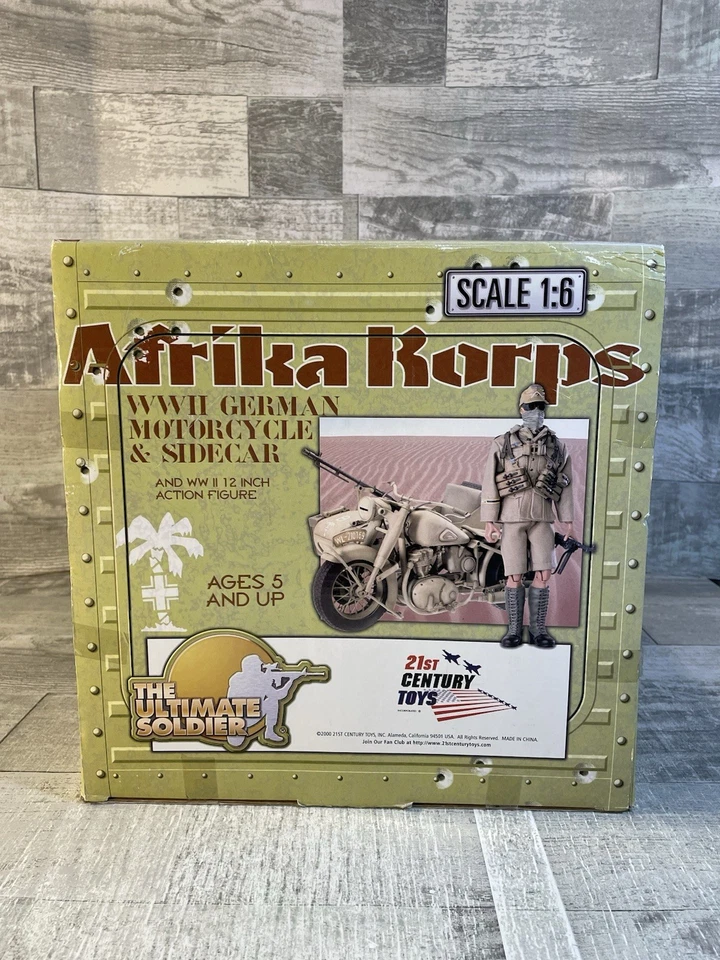 Motocicleta y sidecar alemán The Ultimate Soldier Afrika Korps nuevo en caja raro Foto 4 de 4
