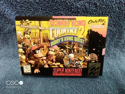 1995 Super Nintendo Donkey Kong Country 2  O.B  Complete With Manuals
