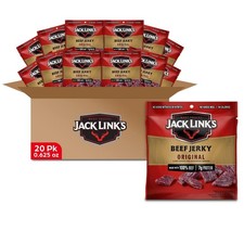 Jack Link's Beef Jerky Multipack - 0.625 Ounce Pack of 20 , Original