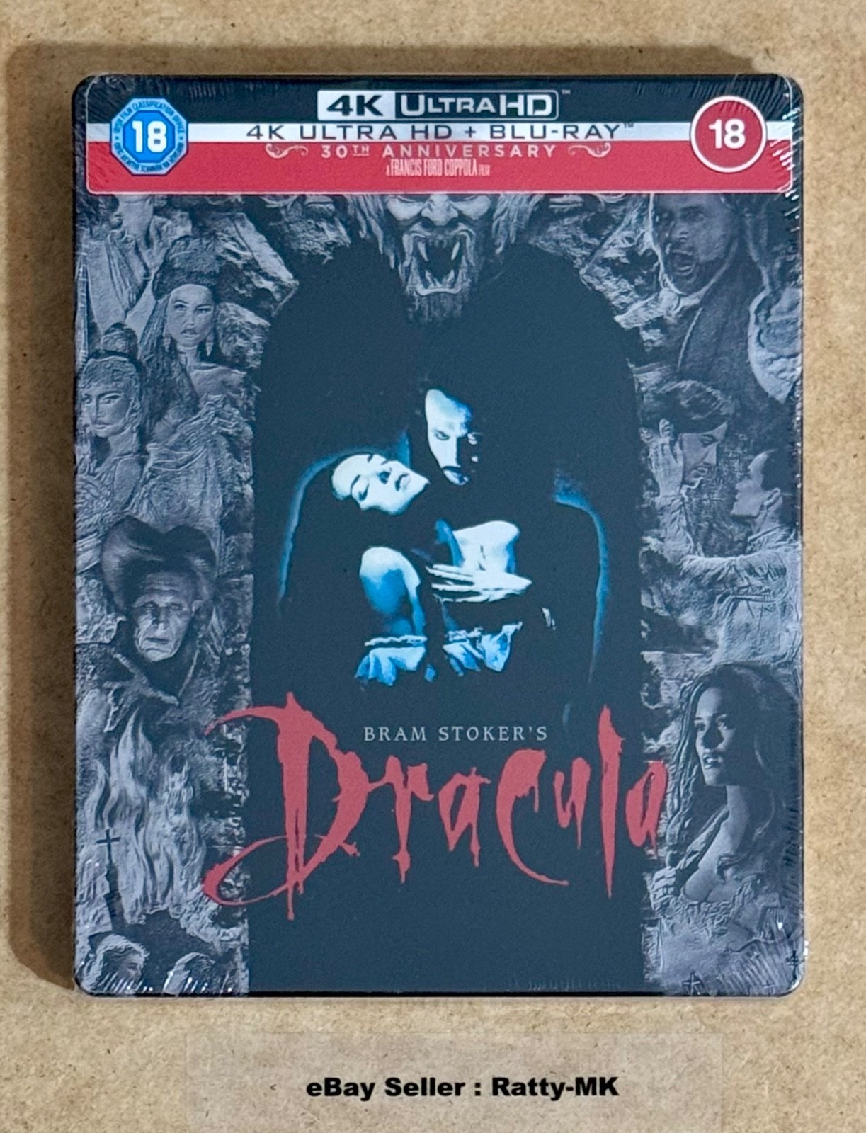 BRAM STOKER'S DRACULA - UK EXCLUSIVE 4K + BLU RAY STEELBOOK - NEW & SEALED