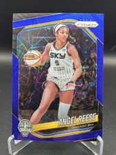 2025 Panini Prizm Blue Parallel Angel Reese #92 Chicago Sky Basketball Card