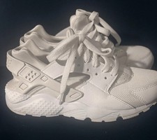 Nike Air Huarache Run Grade School Sneakers White Pure Platinum US Sz 5 Youth