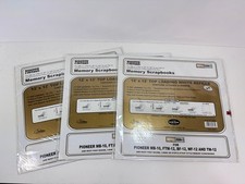 Pioneer 12x12 Refill RMW-5 Memory Scrapbooks Top Loading White Refills set of 3