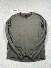 Athleta Coaster Luxe Sweatshirt Womens 2XS Green Modal Stretch Thumbhole Sleeve