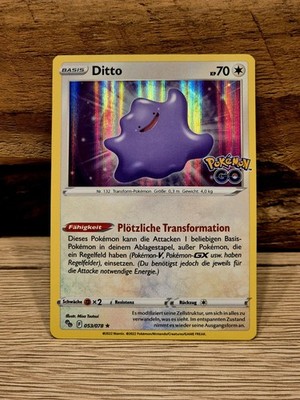 Pokemon Ditto 053/078 Holo Pokemon Go Deutsch NM 