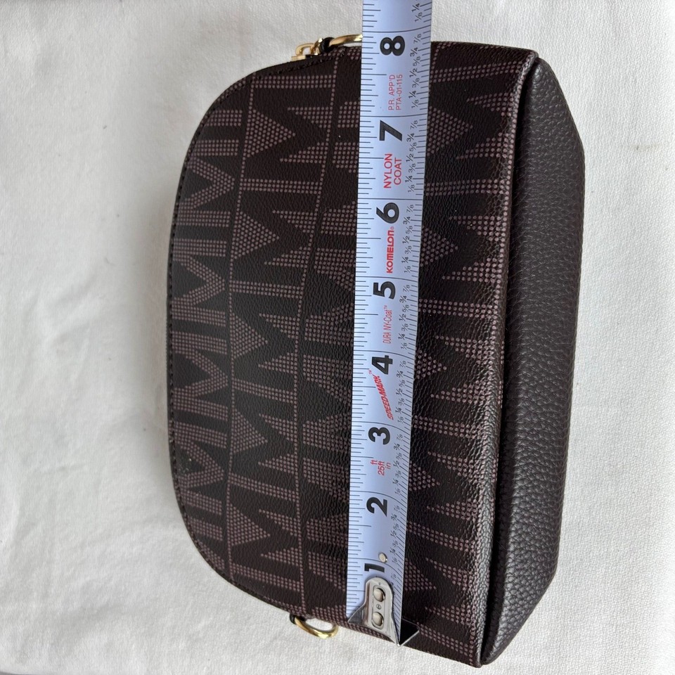 Best Lock Handle Set Monogram 4-Piece Handbag Set Tote Satchel Pouch Wallet Brown Gold Tone ...
