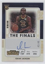 2021-22 Panini Contenders The Finals Ticket 42/49 Isaiah Jackson #122 Auto 0el