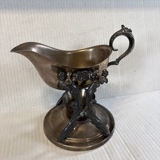 Ancien chauffe-bougie et thé en argent pour bateau à sauce