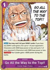 ONE PIECE OP13 CARRYING ON HIS WILL CHOOSE YOUR CARD (FREE SHIP W/ 2 )
