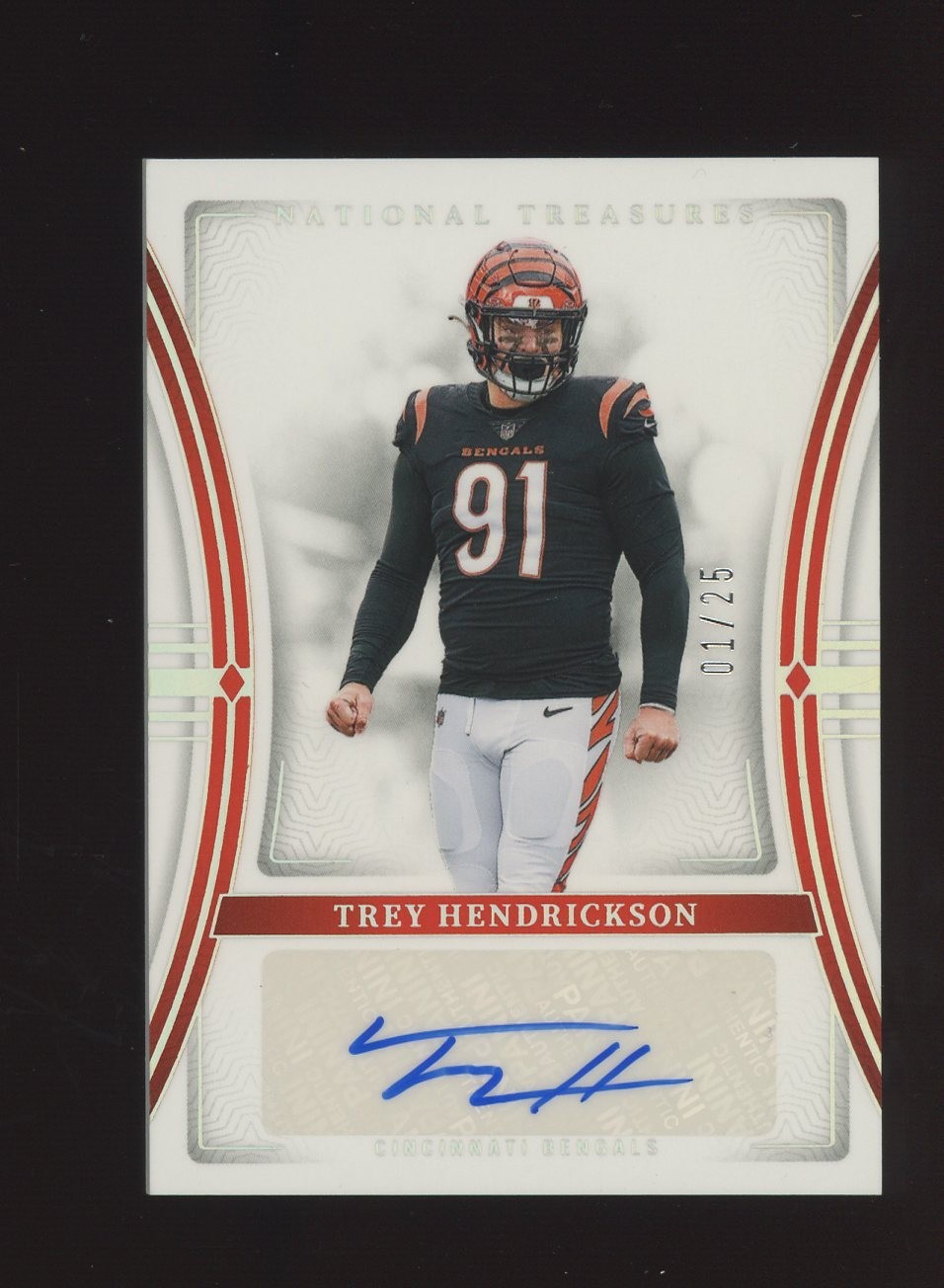 2023 National Treasures Holo Silver Trey Hendrickson Bengals AUTO 1/25