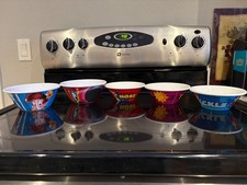 2023 Kelloggs Cereal Bowls COMPLETE SET Of 5 New Plastic