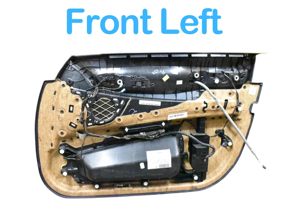 09-15 BMW 750Li 740Li Panel de puerta interior delantero izquierdo negro 51419160827 OEM Foto 3 de 4