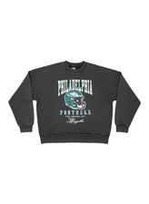 Philadelphia Eagles Gameday Couture NFL Black Vintage Oversized Fleece Sweatshir
