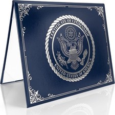 US Citizenship Certificate Holder Naturalization Padded Leatherette Cover