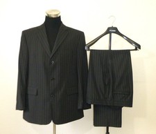 eleganter Anzug von Cafone ModellRoma in der Gr. 54 schwarz grau gestreift