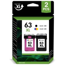 63XL Ink Cartridge for HP 63 OfficeJet 3830 4650 4655 5255 ENVY 4512 4516 4520