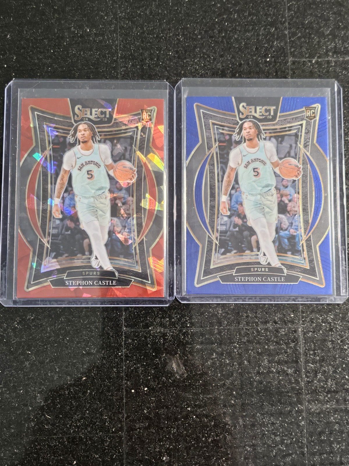 2024-25 Panini Prizm - Stephon Castle #234 Concourse Red Ice Prizm And Base