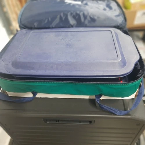 Vintage Pyrex 233-R Cranberry Baking Dish - 3 qt ,13 x 9 x 2” With LID & Case