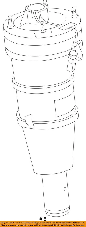 Amortiguador de puntal hidráulico delantero derecho AUDI RS7 2014 2015 2016 2017 4G04024D Foto 4 de 4