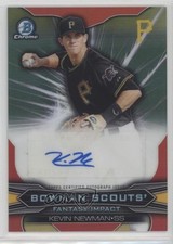 2015 Bowman Draft Scouts Fantasy Impact Refractor 24/99 Kevin Newman Auto 0c2