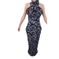 SIKA dress Ophelia Halter neck pink blue size 6 