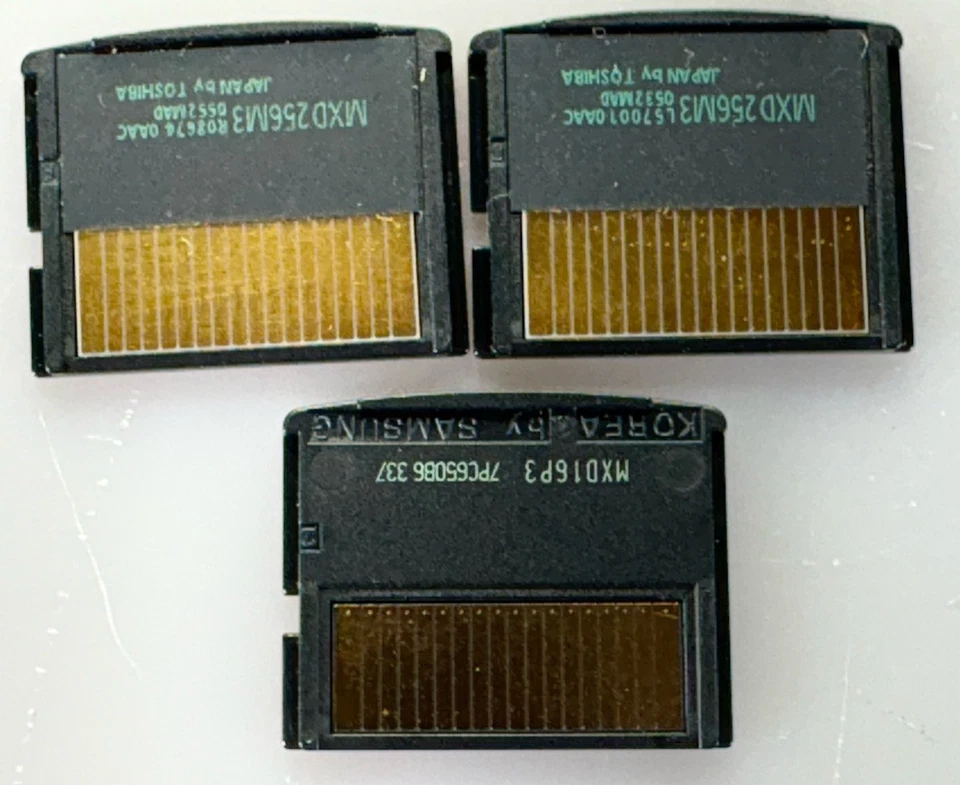 Lot Of 3 Olympus xD Picture Card 2X M 256MB & 1X 16MB Memory Card, Fits Fujifilm - Image 2 of 2