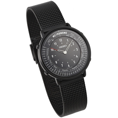 SEIKO SMW009A メトロノームウォッチ メタルメッシュブラック SEIKO Metronome Watch SMW009A Standard Line Black Stainless Steel