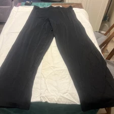 Notations Women’s Black Pull On Slinky Knit Stretch Dress Pants Sz L Made In USA